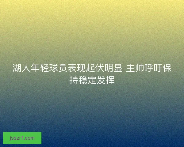 湖人年轻球员表现起伏明显 主帅呼吁保持稳定发挥